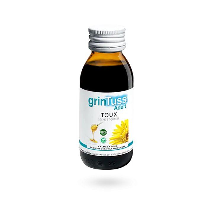 GrinTuss sirop adultes sirop toux sèche et grasse 128 g