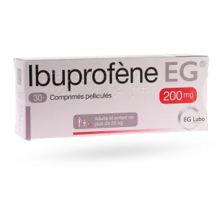 Ibuprofène 200 mg EG 30 comprimés