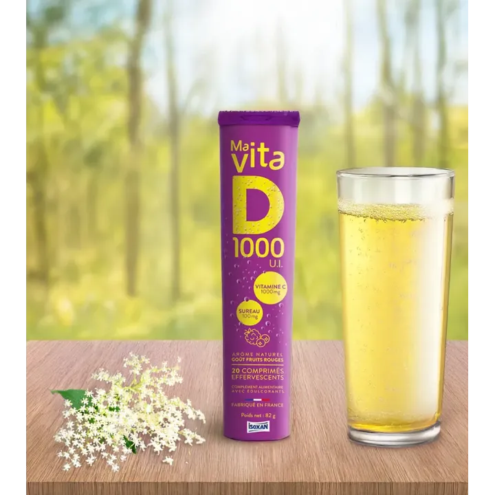 Ma Vita D 1000 UI Isoxan 20 comprimés effervescents fruits rouges | Pharmacie en ligne