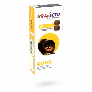 Bravecto chien 2-4,5 kg 2 comprimés Bravecto chien 2-4,5 kg 2 comprimés