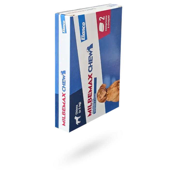 Milbemax Chew 12,5 mg/125 mg 2 comprimés à croquer
