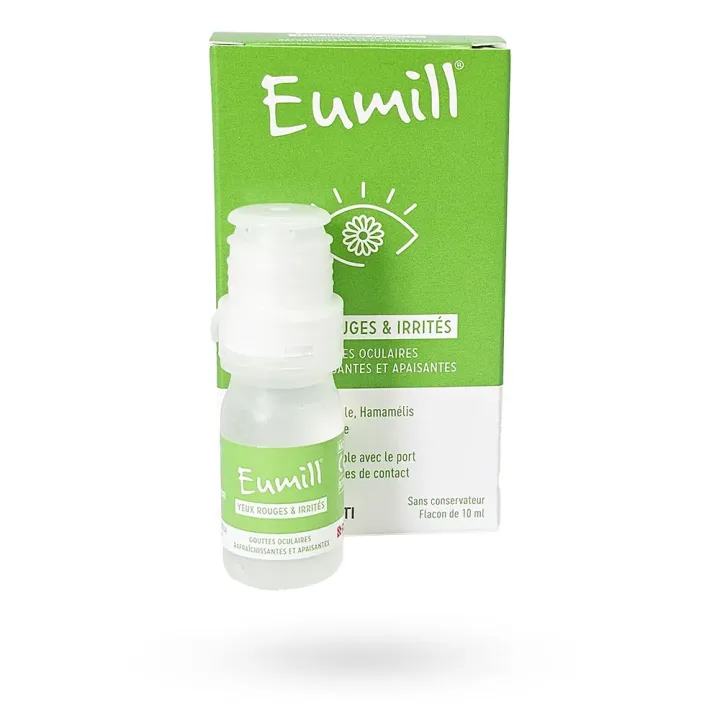 Eumill Yeux Rouges & Irrités 10 ml – Gouttes Oculaires Apaisantes | Pharmacie en Ligne