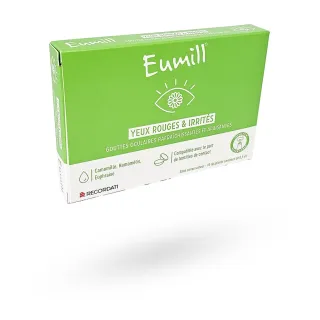 Eumill yeux rouges & irrités gouttes oculaires 10 unidoses de 0,5 ml