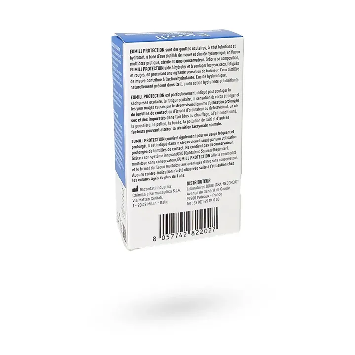 Eumill Protetion Yeux Fatigués & Exposés aux Écrans – Collyre 10 ml Hydratant