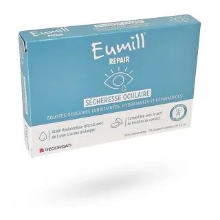 Eumill Repair sécheresse oculaire gouttes oculaires 10 unidoses de 0,5 ml