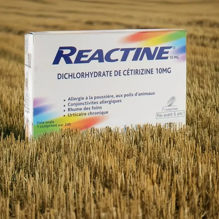 Reactine 10 mg allergie 7 comprimés | Pharmacie en ligne