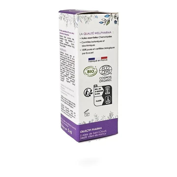 Roll-on STRESS huiles essentielles BIO Wellpharma 5 ml | Pharmacie en ligne