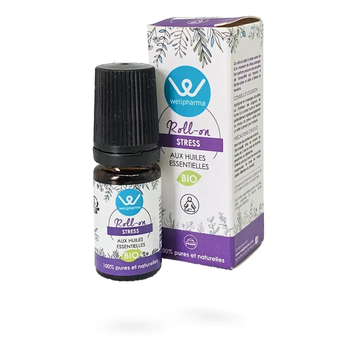 Roll-on STRESS huiles essentielles BIO Wellpharma 5 ml | Pharmacie en ligne
