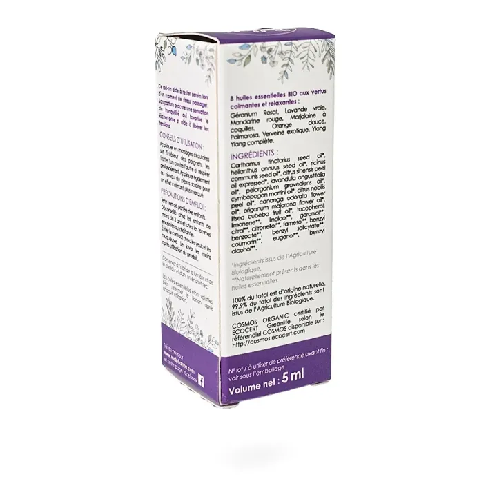 Roll-on STRESS huiles essentielles BIO Wellpharma 5 ml | Pharmacie en ligne