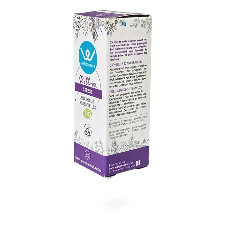 Roll-on STRESS huiles essentielles BIO Wellpharma 5 ml | Pharmacie en ligne
