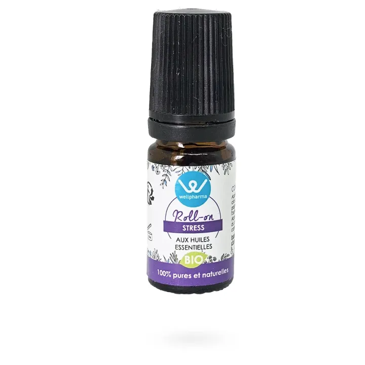 Roll-on STRESS huiles essentielles BIO Wellpharma 5 ml | Pharmacie en ligne