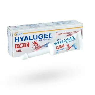 Hyalugel Forte gel buccal à l'acide hyaluronique 8 ml aphtes et plaies buccales profondes