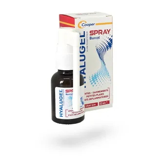 Hyalugel spray buccal acide hyaluronique 20 ml aphtes et plaies buccales