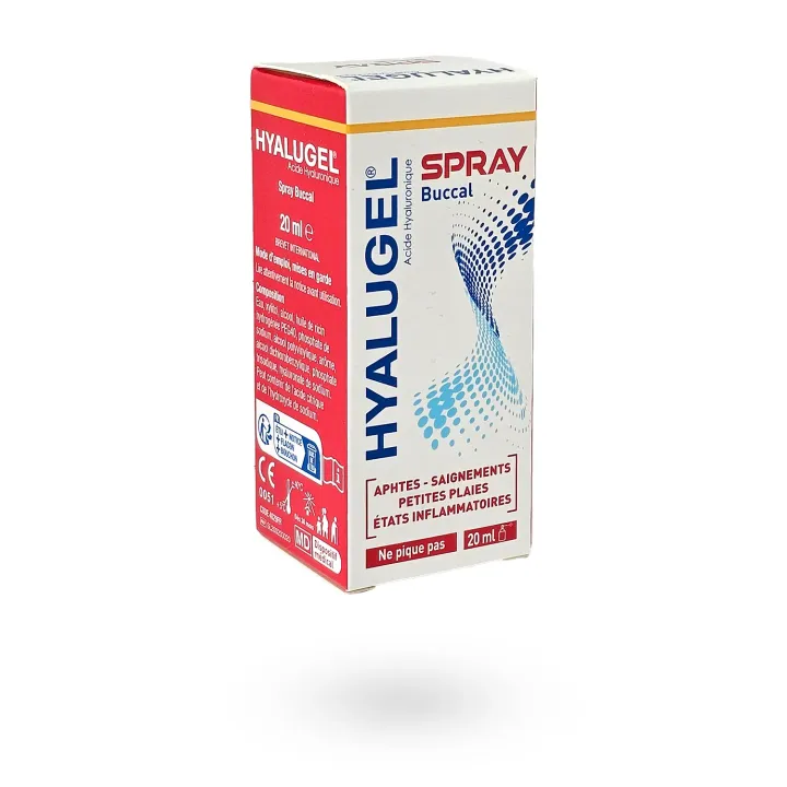 Hyalugel acide hyaluronique spray buccal 20 ml | Pharmacie en ligne