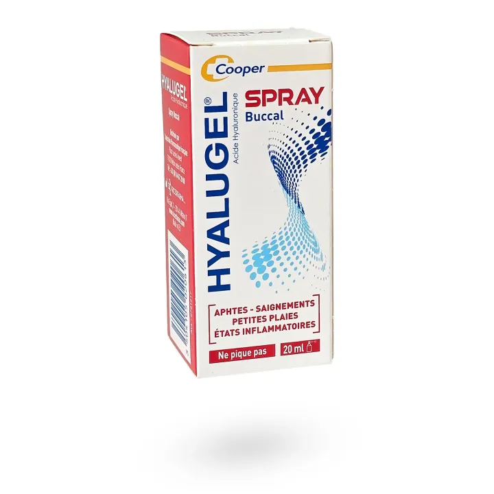 Hyalugel acide hyaluronique spray buccal 20 ml | Pharmacie en ligne
