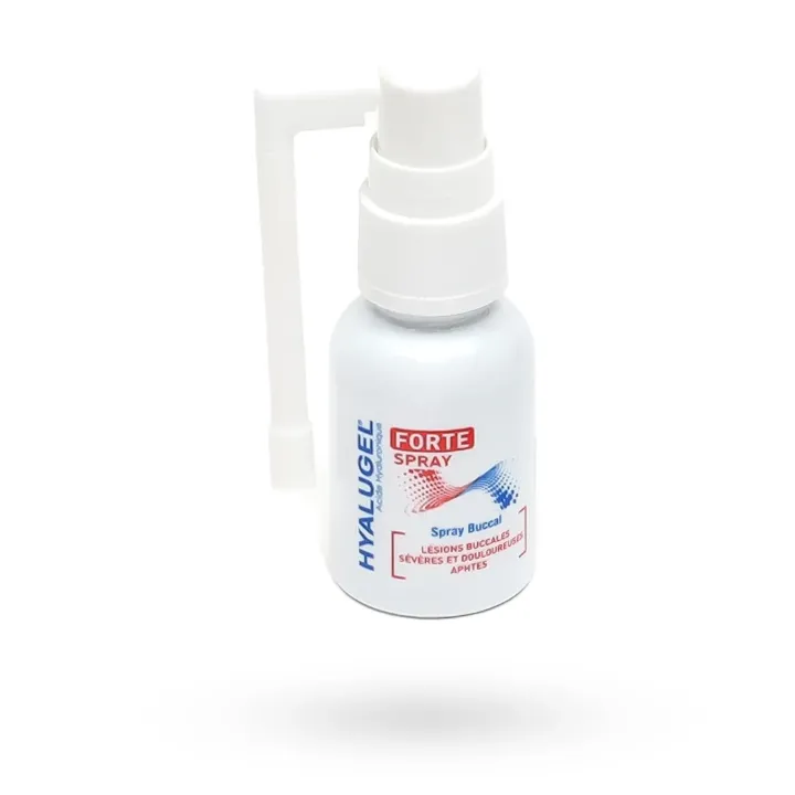 Hyalugel Forte Spray Buccal 20 ml – Traitement intensif des aphtes et plaies buccales à l’acide hyaluronique