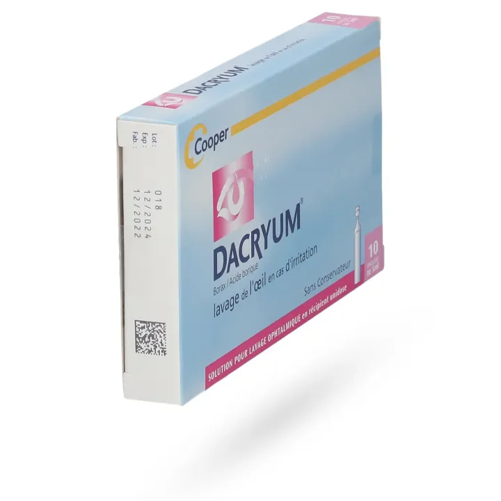 Dacryum Lavage Ophtalmique – Solution en 10 unidoses contre l’irritation des yeux