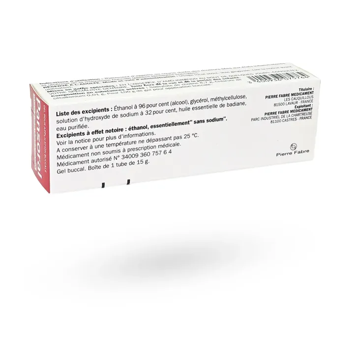 Pansoral Gel buccal douleurs gingivales buccales | Pharmacie en ligne