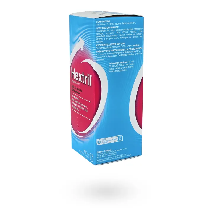 Hextril Bain de Bouche 0,1% 400 ml – Affections buccales | Pharmacie en ligne