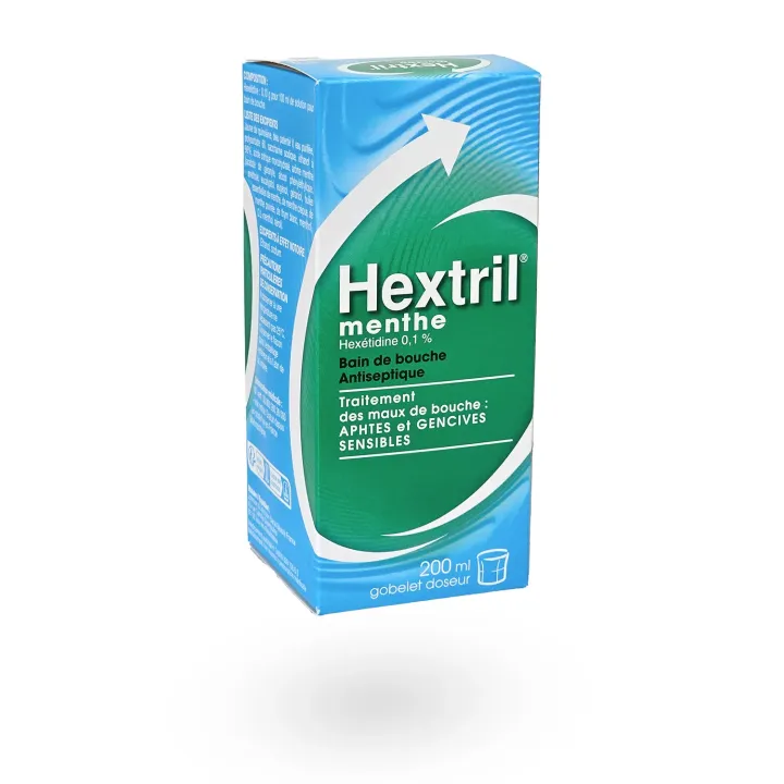 Hextril Menthe Bain de Bouche antiseptique 0,1% 200 ml – Affections buccales | Pharmacie en ligne