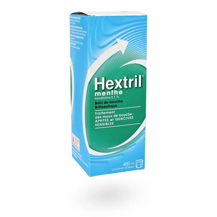 Hextril Menthe Bain de Bouche antiseptique 0,1% 400 ml | Pharmacie en ligne
