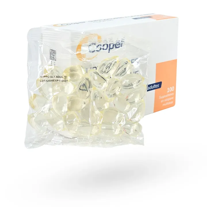 Suppositoires Glycérine Cooper Adultes x 100 – Constipation | Pharmacie en ligne