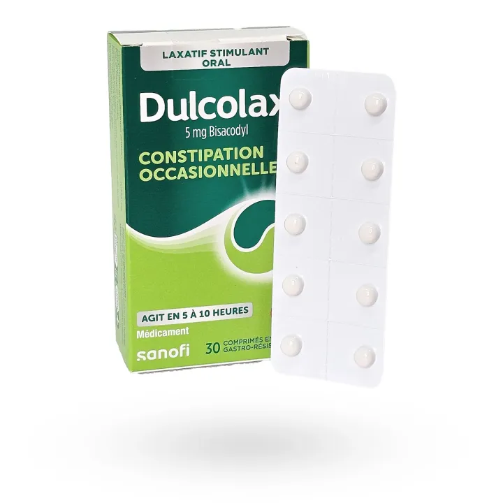 Dulcolax 5 mg bisacodyl 30 comprimés - Laxatif constipation | Pharmacie en ligne