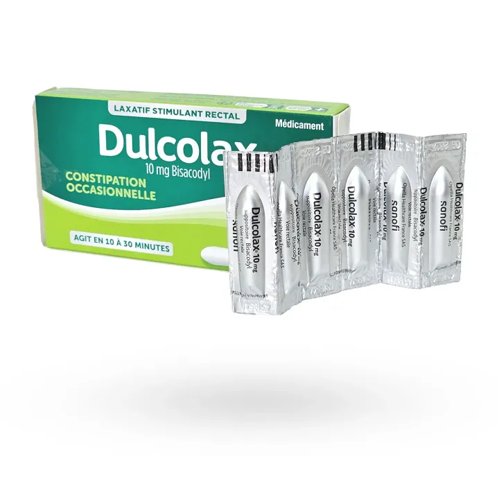 Dulcolax suppositoire 10 mg 6 suppositoires - Constipation | Pharmacie en ligne