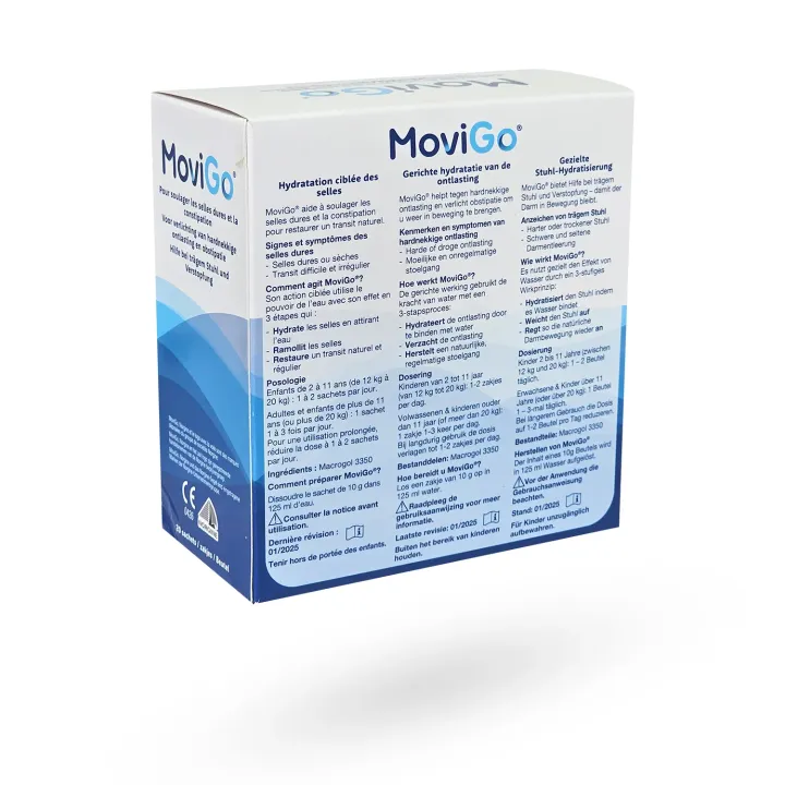 Movigo solution buvable 20 sachets - Constipation | Pharmacie en ligne