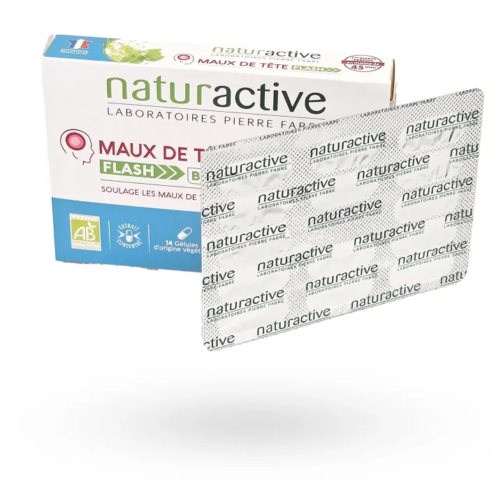 Naturactive Maux de tête flash BIO 14 gélules | Pharmacie en ligne