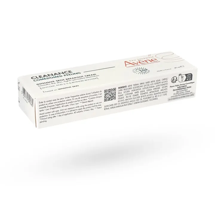 Avène Cleanance Comedomed Peeling – Crème Anti-Boutons Intensive Nuit | Pharmacie en ligne