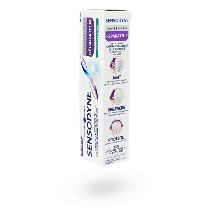 Sensodyne Professional Réparateur Nettoyage Intense 75 ml | Dentifrice dents sensibles