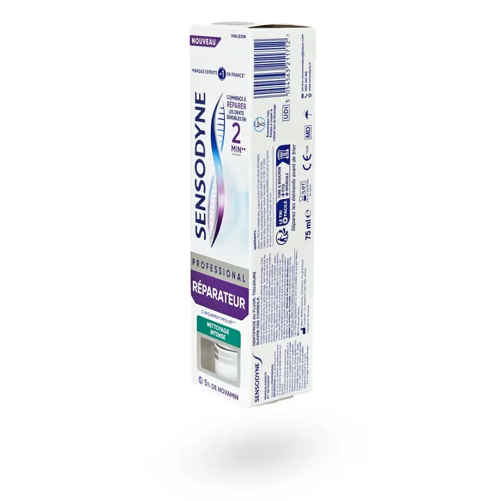 Sensodyne Professional Réparateur Nettoyage Intense 75 ml | Dentifrice dents sensibles