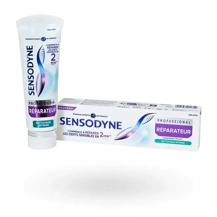 Sensodyne Professional Réparateur Nettoyage Intense 75 ml | Dentifrice dents sensibles