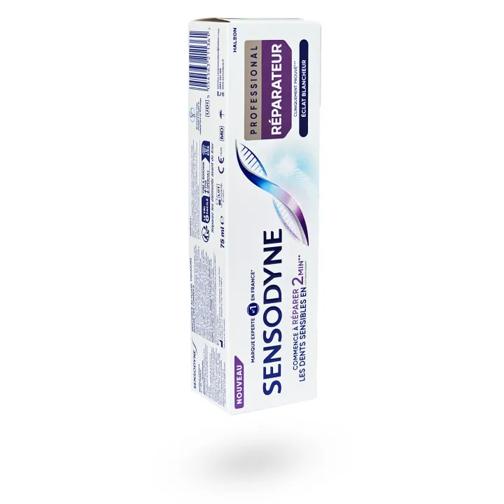 Sensodyne Professional Réparateur Éclat Blancheur 75 ml | Dentifrice dents sensibles & blancheur