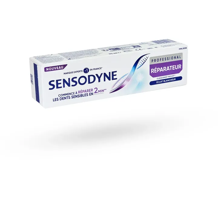 Sensodyne Professional Réparateur Éclat Blancheur 75 ml | Dentifrice dents sensibles & blancheur