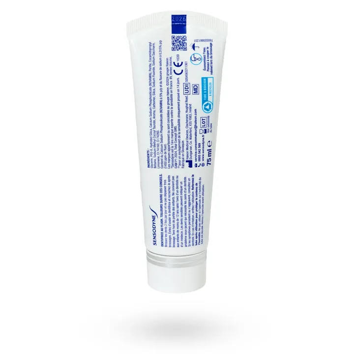 Sensodyne Professional Réparateur Éclat Blancheur 75 ml | Dentifrice dents sensibles & blancheur