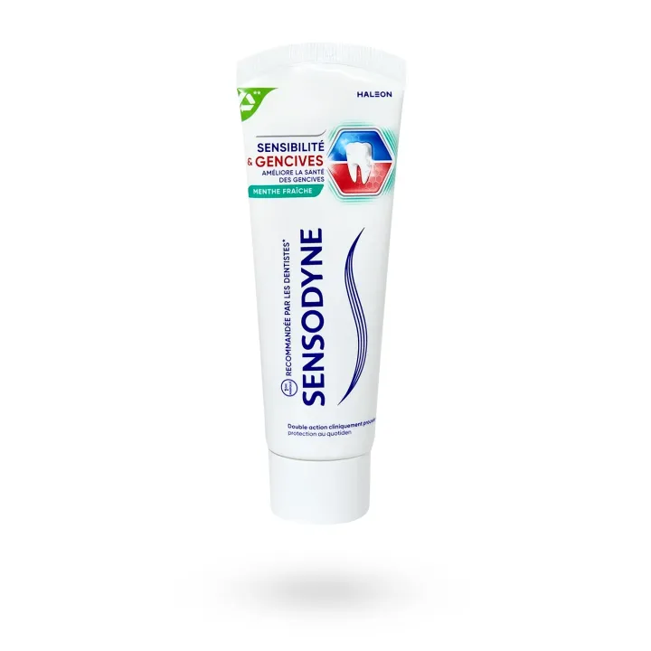 Sensodyne Sensibilité & Gencives Menthe Fraîche 75 ml | Dentifrice dents sensibles et soin des gencives
