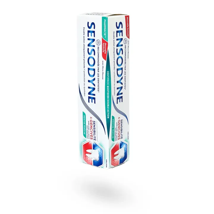 Sensodyne Sensibilité & Gencives Menthe Fraîche 75 ml | Dentifrice dents sensibles et soin des gencives