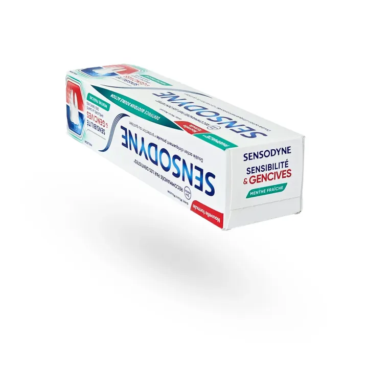 Sensodyne Sensibilité & Gencives Menthe Fraîche 75 ml | Dentifrice dents sensibles et soin des gencives