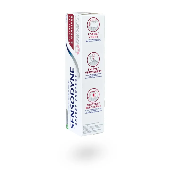 Sensodyne Expert Protect Sensibilité & Gencives 75 ml | Dentifrice fluor dents sensibles et soin gencives