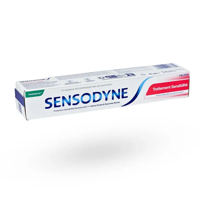 Sensodyne Traitement Sensibilité Dentaire 75 ml ou lot de 2 | Dentifrice dents sensibles fluor