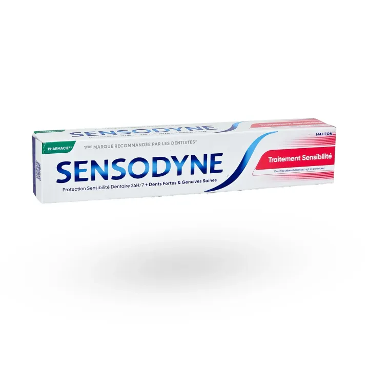 Sensodyne Traitement Sensibilité Dentaire 75 ml ou lot de 2 | Dentifrice dents sensibles fluor