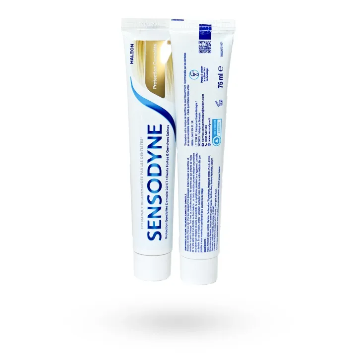Sensodyne Protection Complète Sensibilité Dentaire 75 ml ou lot de 2 | Dentifrice fluor dents sensibles