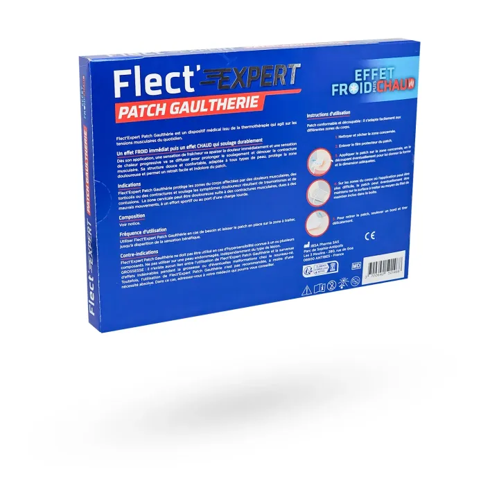 Flect’Expert Patch Gaulthérie Effet Froid/Chaud | Soulagement Douleurs Musculaires