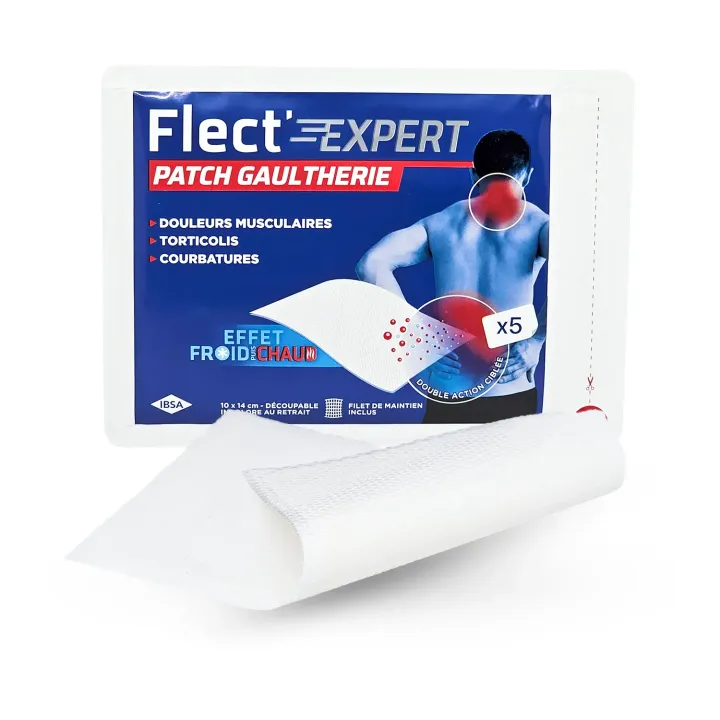 Flect’Expert Patch Gaulthérie Effet Froid/Chaud | Soulagement Douleurs Musculaires