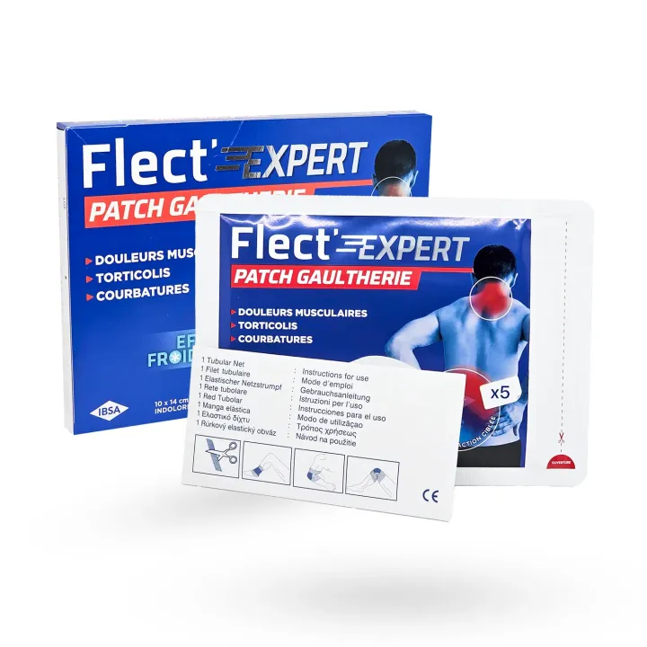 Flect’Expert Patch Gaulthérie Effet Froid/Chaud | Soulagement Douleurs Musculaires