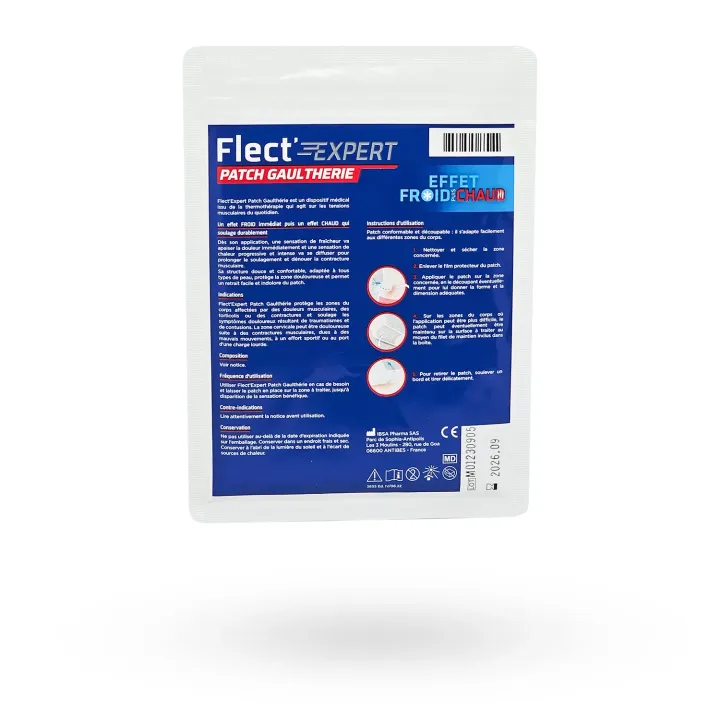 Flect’Expert Patch Gaulthérie Effet Froid/Chaud | Soulagement Douleurs Musculaires