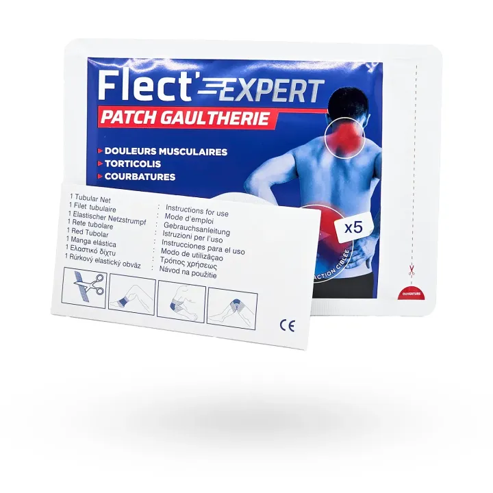 Flect’Expert Patch Gaulthérie Effet Froid/Chaud | Soulagement Douleurs Musculaires