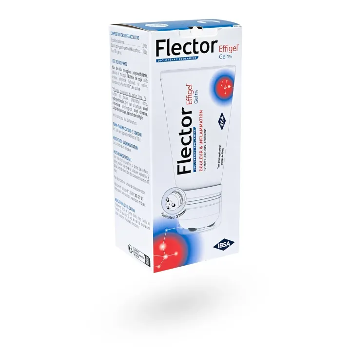 Flector Effigel 1 % anti-inflammatoire Diclofénac 100 g | Pharmacie en ligne